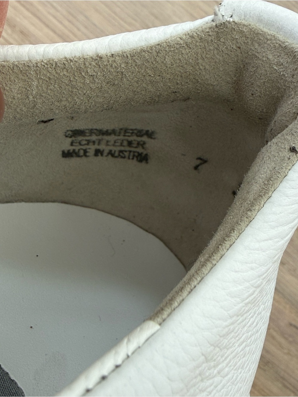 Paul Green Debbie Wedge Sneakers White Leather UK7/ US9.5 Platform Comfort - Picture 8 of 10